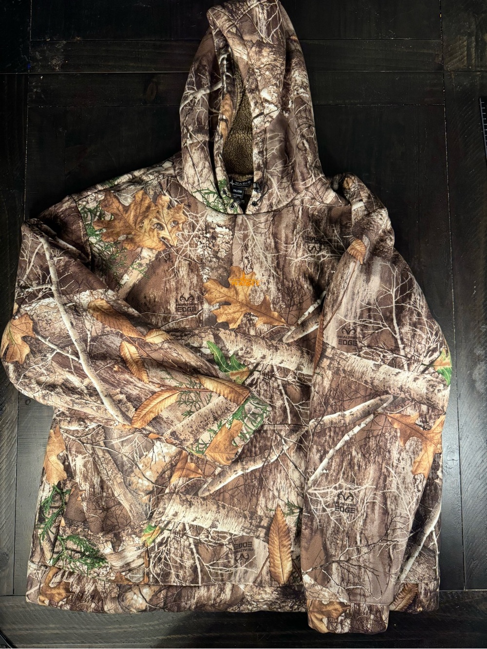 Habit Realtree Camo Hoodie Jacket - Brown Camouflage 2XL